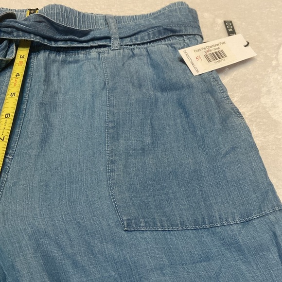 DEX Size S NWT 100% Tencel Light Weight Front Tie Chambray Pant - Picture 7 of 11